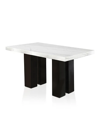 Camila Rectangle 70" Marble Counter Height Table