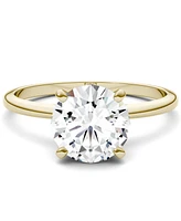 Charles & Colvard Moissanite Solitaire Ring (1 ct. t.w. Dew) 14k White Gold