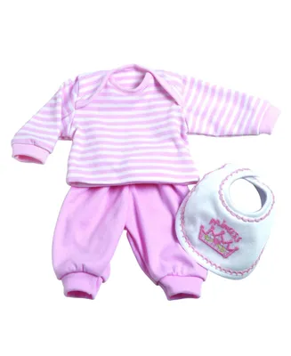 Dolls Layette Set, 3 Pieces