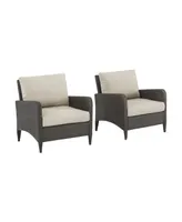 Kiawah 2 Piece Outdoor Wicker Chair Set