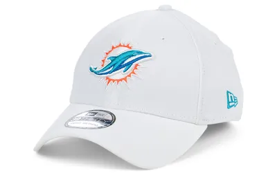 New Era Miami Dolphins White Team Classic 39THIRTY Cap