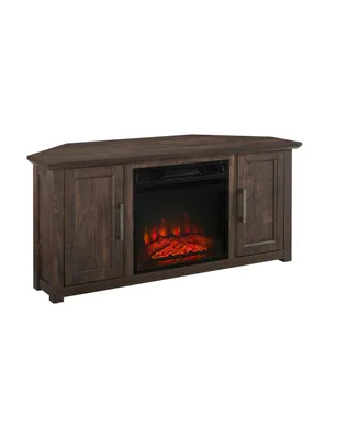 Camden 48" Corner Tv Stand with Fireplace