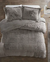 Intelligent Design Malea Shaggy Faux-Fur 3-Pc. Duvet Cover Set, Full/Queen