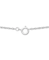 Diamond Cross Pendant Necklace (1/10 ct. t.w.) in Sterling Silver