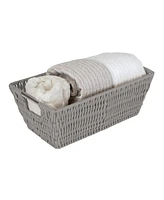 Simplify Small Shelf Storage Rattan Tote Basket