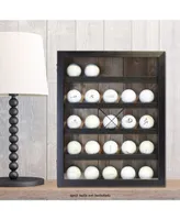 Golf Ball Shadow Box Display Case - Holds 25 Logo Balls, 11" x 14"