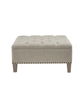 Madison Park Lindsey Tufted Square Cocktail Ottoman