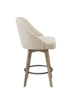 Madison Park Pearce Counter Stool with Swivel Seat