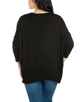 Women's Oversized Long Sleeve Dolman Top