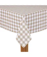 Lintex Buffalo Check Sand 100% Cotton Table Cloth for Any Table 60"X104"
