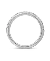 Diamond Double Row Band (1/2 ct. t.w.) in 14k White Gold