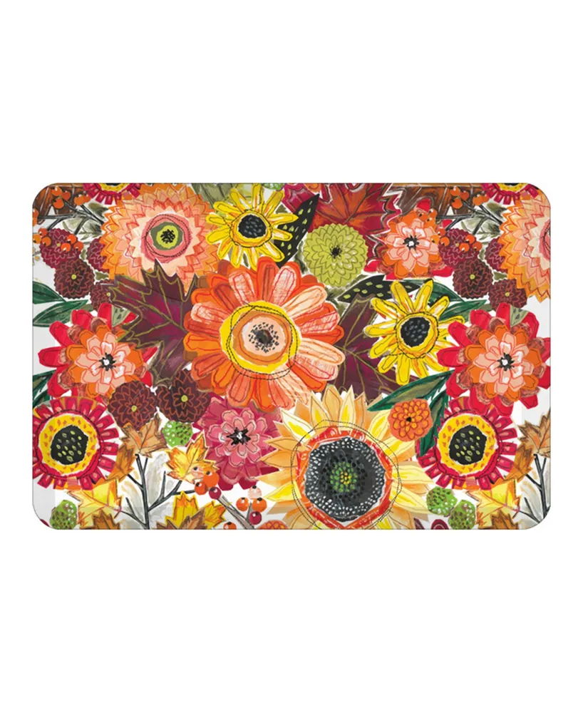 Laural Home Harvest Snippets Kitchen Mat