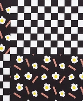 Men's Bacon Eggs Pocket Square