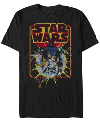 Men's Star Wars Old School Comic Short Sleeve T-Shirt