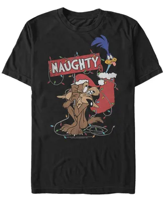 Men's Looney Tunes Christmas Stocking Short Sleeve T-shirt