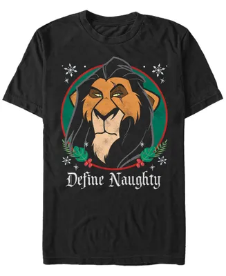 Men's Lion King Define Naughty Short Sleeve T-shirt
