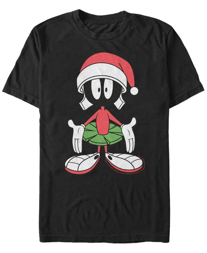 Men's Looney Tunes Marvin Christmas Short Sleeve T-shirt