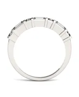 Moissanite Baguette Wedding Band 1/2 ct. t.w. Diamond Equivalent 14k White Gold