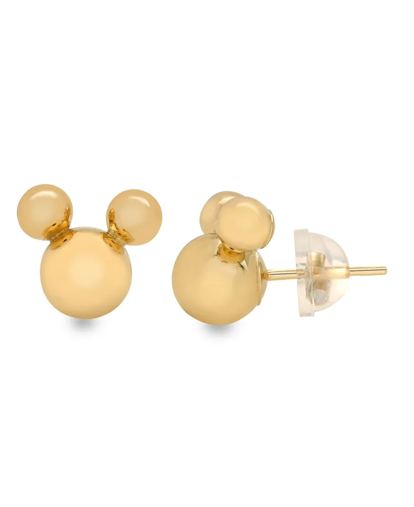 Disney Children's Mickey Mouse Stud Earrings in 14k Gold