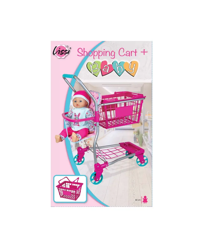 Lissi Dolls Shopping Cart with 16" Baby Doll