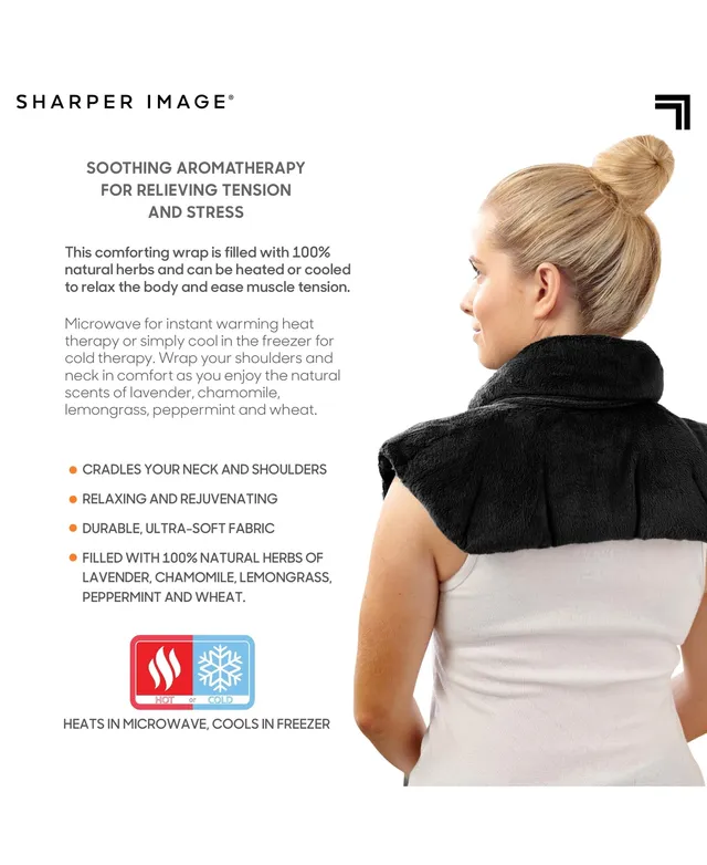 SHARPER IMAGE ~ Neck and Shoulder Shiatsu Massager With Soothing Heat  Therapy