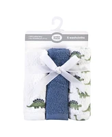 Luvable Friends Baby Boy Super Soft Cotton Washcloths, Elephant With Hat, One Size