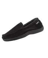 Isotoner Signature Men's Microterry Jared Moccasin Slippers with Memory Foam