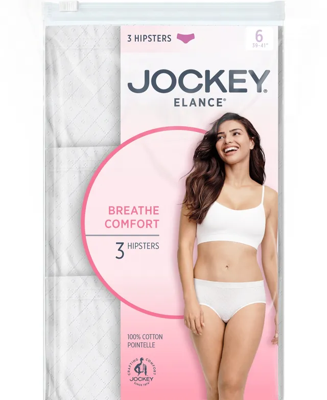 Jockey Elance Breathe Hipster Underwear 3 Pack 1540, also