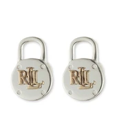 Lauren Ralph Lauren Padlock Stud Earrings in Sterling Silver & 18k Gold-Plate Over Silver