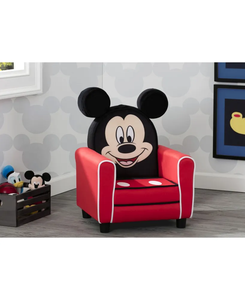 Disney Mickey Mouse Figural Upholstered Kids Chair by Delta Children