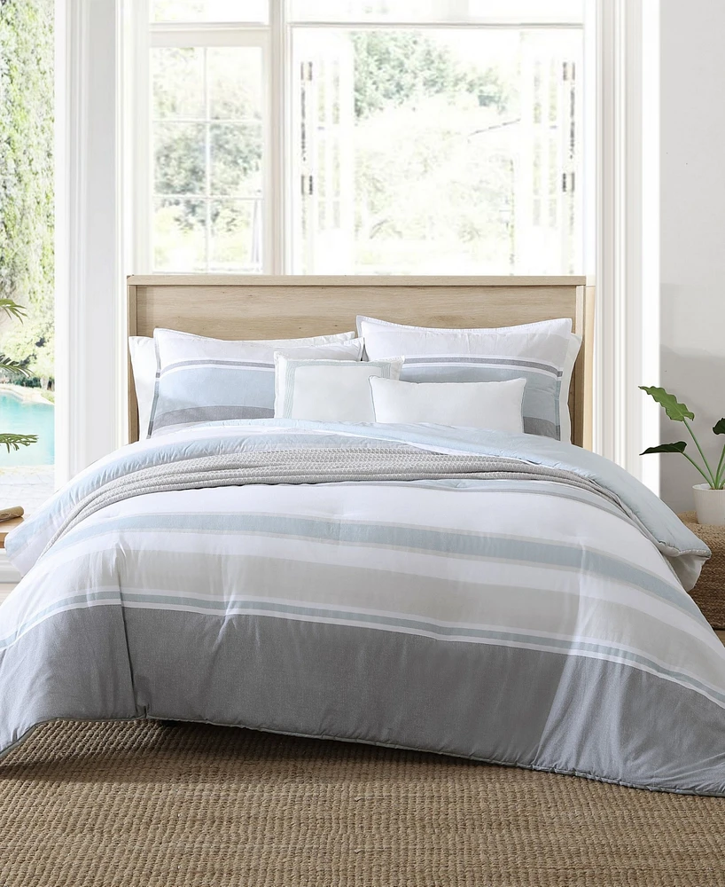 Closeout! Nautica Eastport Reversible 5-Piece Comforter Set, King