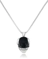 Andrew Charles by Andy Hilfiger Men's Skull 24" Pendant Necklace in Stainless Steel