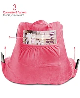 Nestl Shredded Memory Foam Reading Backrest Pillow