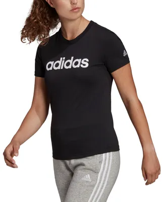 adidas Women's Essentials Cotton Linear Logo T-Shirt