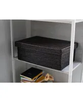 Artifacts Rattan Rectangular Storage Box with Lid