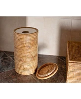 Artifacts Rattan Double Toilet Roll Holder