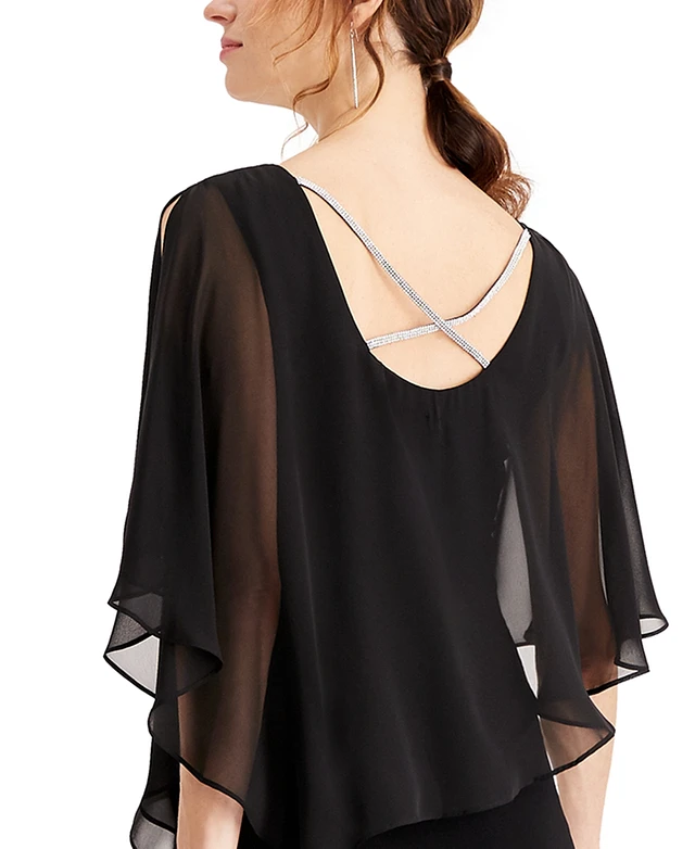 Home | Msk Rhinestone-Trim Chiffon Popover Dress at Plaza Las Americas in  San Juan, PR