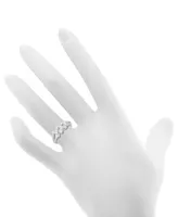 Diamond Xo Ring (1/10 ct. t.w.) Sterling Silver