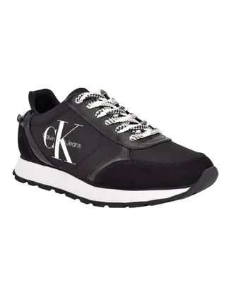 Calvin Klein Jeans Women's Cayle Logo Casual Lace-Up Sneakers