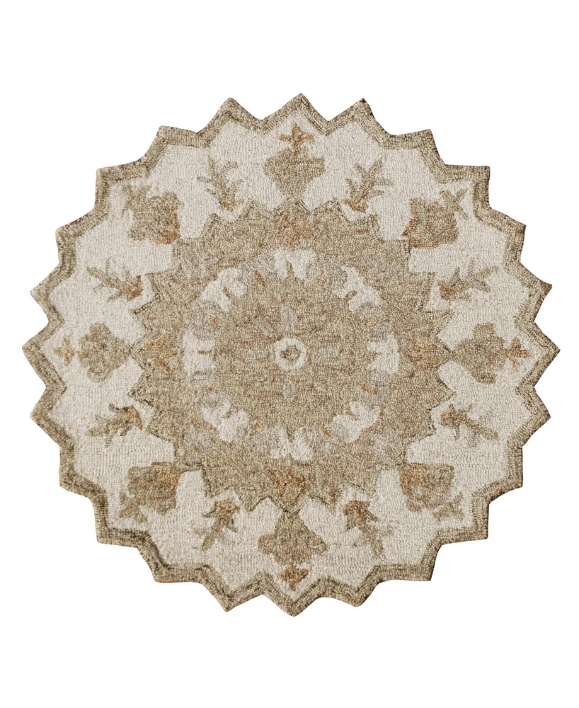 Lr Home Arabella ARBLA21706 3' x 3' Round Area Rug