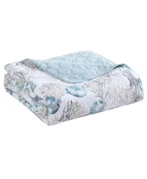 Tommy Bahama Freeport Blue Reversible 3-Piece Full/Queen Quilt Set