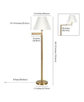 Moby Swing Arm Floor Lamp with Empire Shade