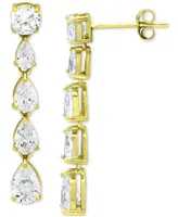 Giani Bernini Cubic Zirconia Drop Earrings Sterling Silver, Created for Macy's