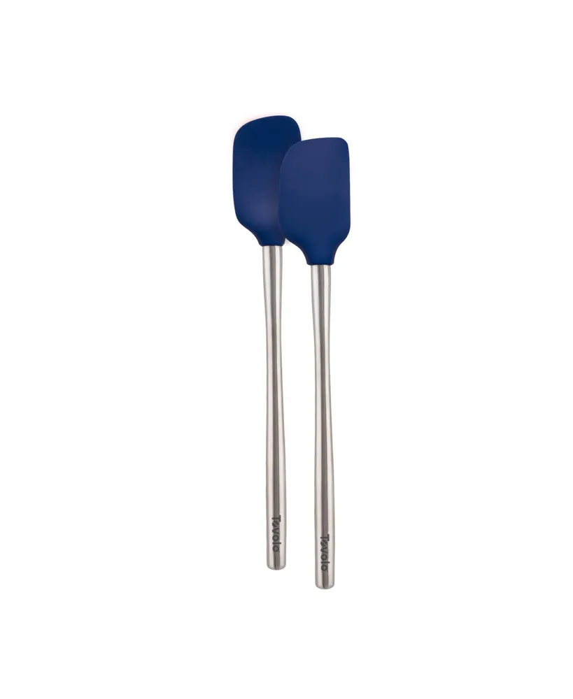 Tovolo Flex-Core Stainless Steel Handled Mini Spatula & Spoonula Set