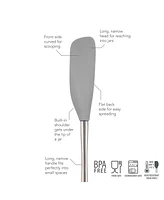 Tovolo Flex-Core Long-Handled Silicone Jar Scraper Spatula