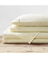 Brielle Home 400 Thread Count Cotton Sateen -Pc. Sheet Set