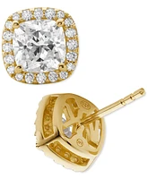 Michael Kors Cushion Cut Halo Stud Earrings