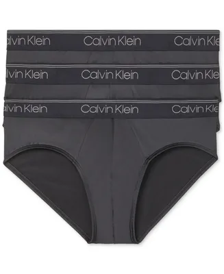 Calvin Klein Men's 3-Pack Microfiber Stretch Low-Rise Briefs Underwear