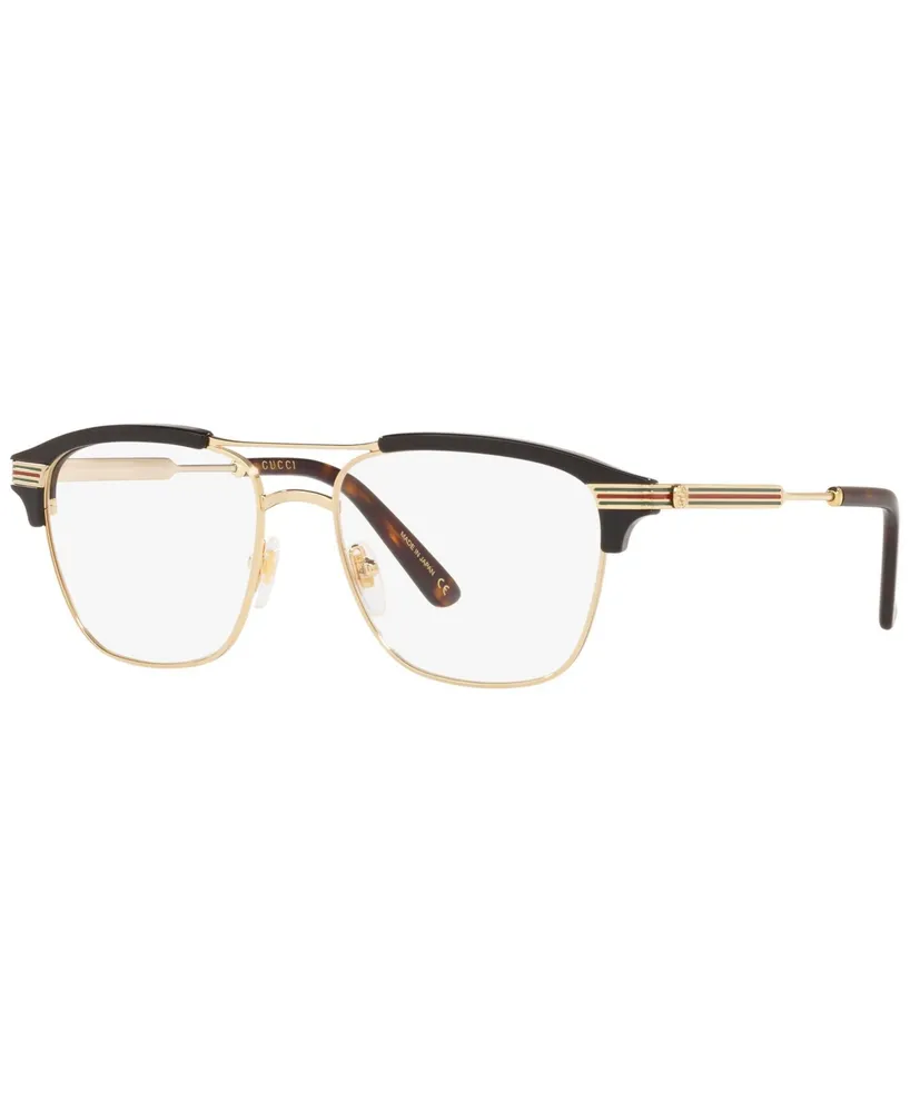 Gucci GG0241O002 Men's Square Eyeglasses - Gold