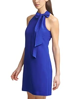 Vince Camuto Bow-Neck Halter Dress